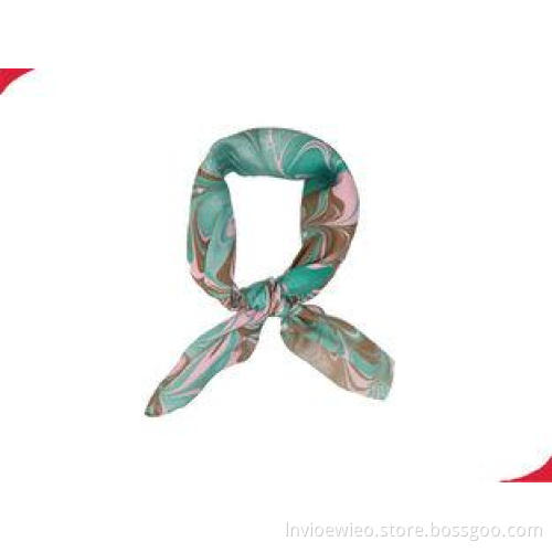 Customizable 50*120 cm Printed Pure Silk Ladies Neck Scarve